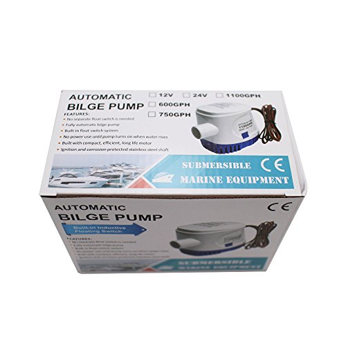 creatorele Automatic Submersible Boat Bilge Water Pump 12v 750gph Auto with Float Switch