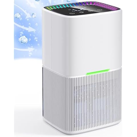 KCONBS Dehumidifier for Basement, Dehumidifiers for Home with Timing, Auto Shut Off, Auto Defrost Cover