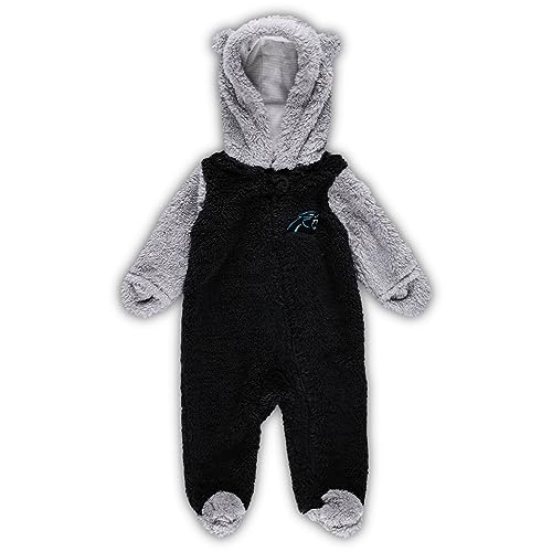 Image of Outerstuff Newborn & Infant NFL Game Nap Teddy Fleece Bunting Full-Zip Sleeper