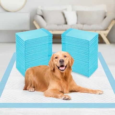 Sted Dog Pee Pads Extra Large 28"x34", Thicken 6 Layers Pee Pads for Dogs, Quickly Absorbs & Leak-Proof Dog Pads, Disposable Puppy Pads Pet Training Pads Potty Pads for Dogs, Doggie Pee Pads, 30Ct Cover
