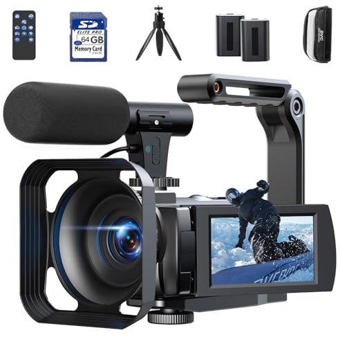 Videocamera 5K, 56MP WiFi Vlogging Camera per YouTube zoom digitale