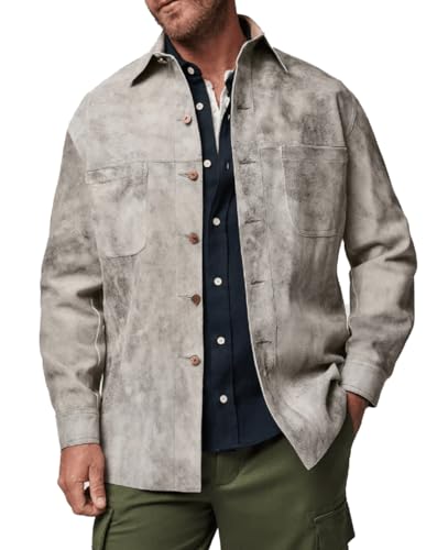 Image of Isaac & David Chicago Mens Leather Jacket Real Lambskin Classic Vintage Style Leather Jackets For Men Leather Jacket for Mens