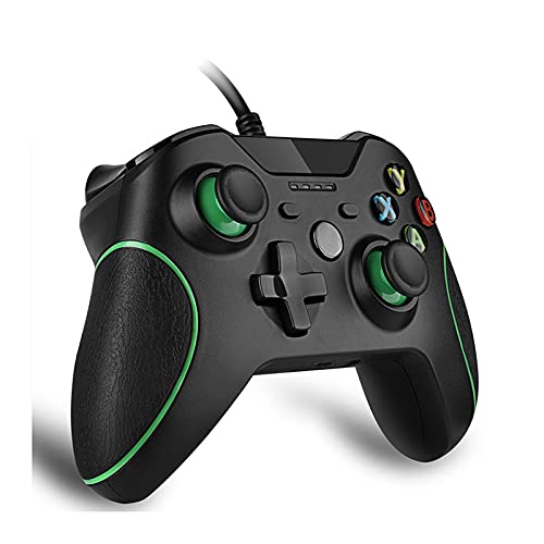 Xin Hai Yuan Gamepad con Cable para Xbox One Controlador con Cable USB para Xbox One Control Joystick Inalámbrico para Xbox One Game Controller Joypad,Negro Cover