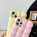 Caseative for iPhone 13 Case,3D Cube Grid Candy Color Soft Phone Case (White)