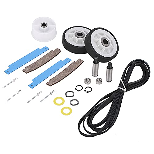 12001541 Dryer Drum Roller Kit & 306508 Dryer Drum Bearing Kit & WP6-3700340 Dryer Idler Pulley Replacement for Maytag Crosley Clothes Dryer. Dryer Repair Kit Replace Part No. 303373, 306508VP, 330017