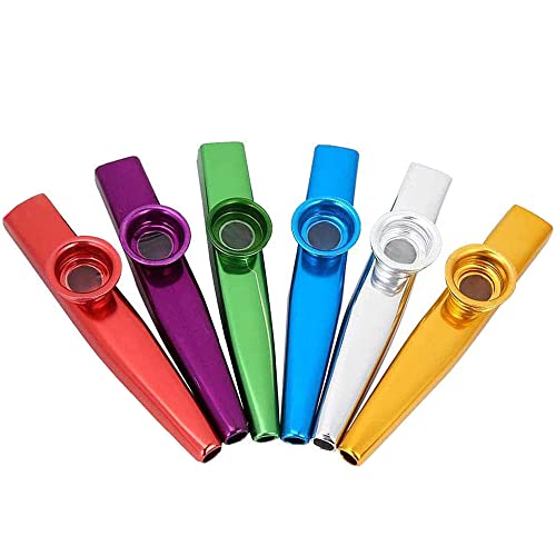 6 Pièces Kazoo Métal Kazoo de Musique flûte Kazoo Métal Diaphragme Kazoo de Musique Instrument Kazoo de Musique… - Les Beatles, Paul McCartney, John Lennon, RIngo Starr, George Harrison 6 Pièces Kazoo Métal Kazoo de Musique flûte Kazoo Métal Diaphragme Kazoo de Musique Instrument Kazoo de Musique…