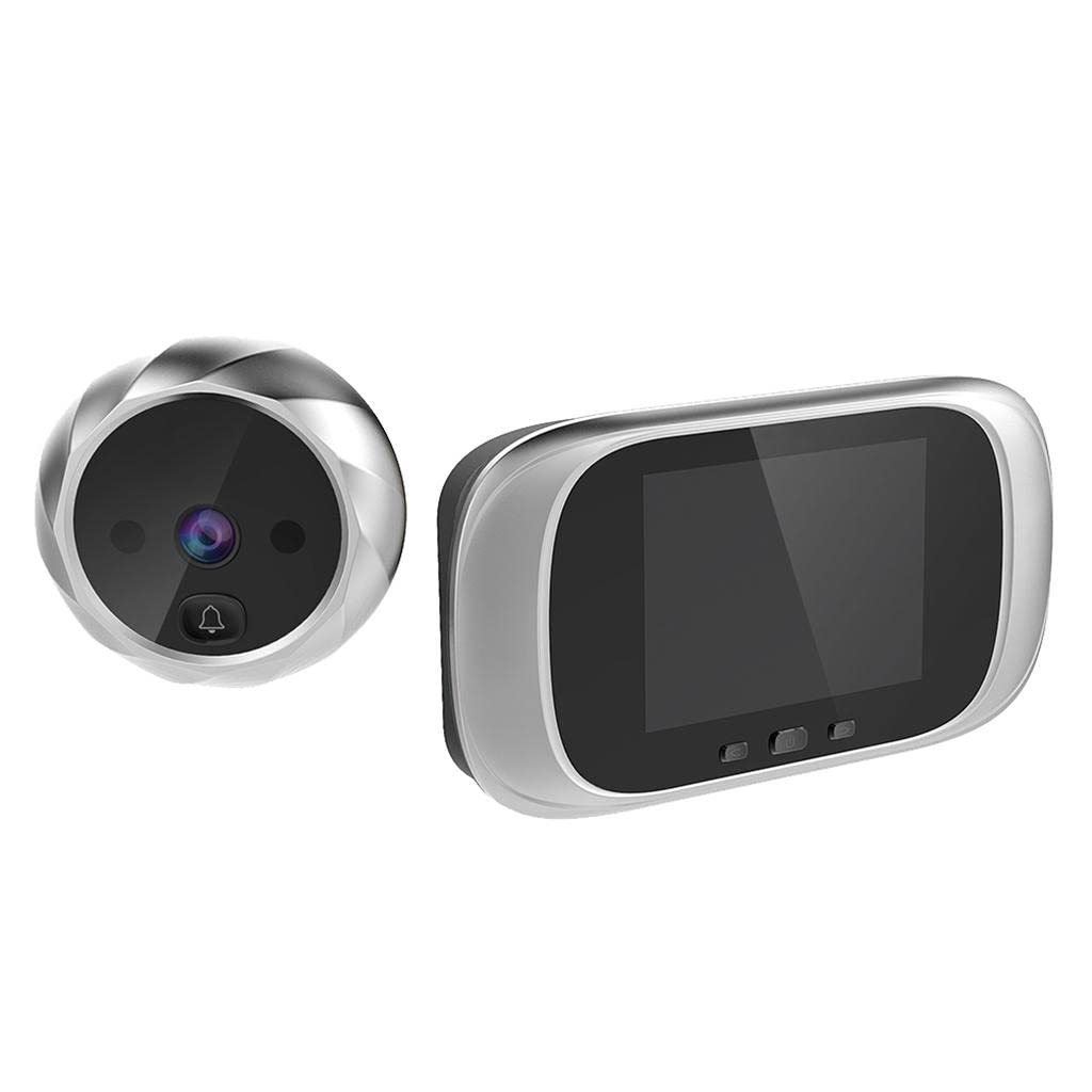 con Cámara Profesional Timbre Inalámbrico Intercomunicador Telefónico Y Visión Nocturna en Adecuado para en Casas Y, Plata