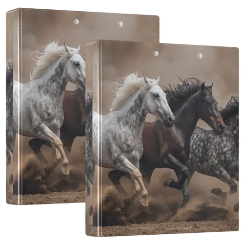 Classeur souple cheval 3,8 cm avec poches pour organisation cours université