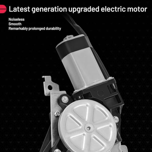 Image of BDFHYK 741-586 Power Window Regulator with Motor Front Left Compatible with Ford E-150 E-250 E-350 E-450 E-550 Super Duty Econoline Van Wagon