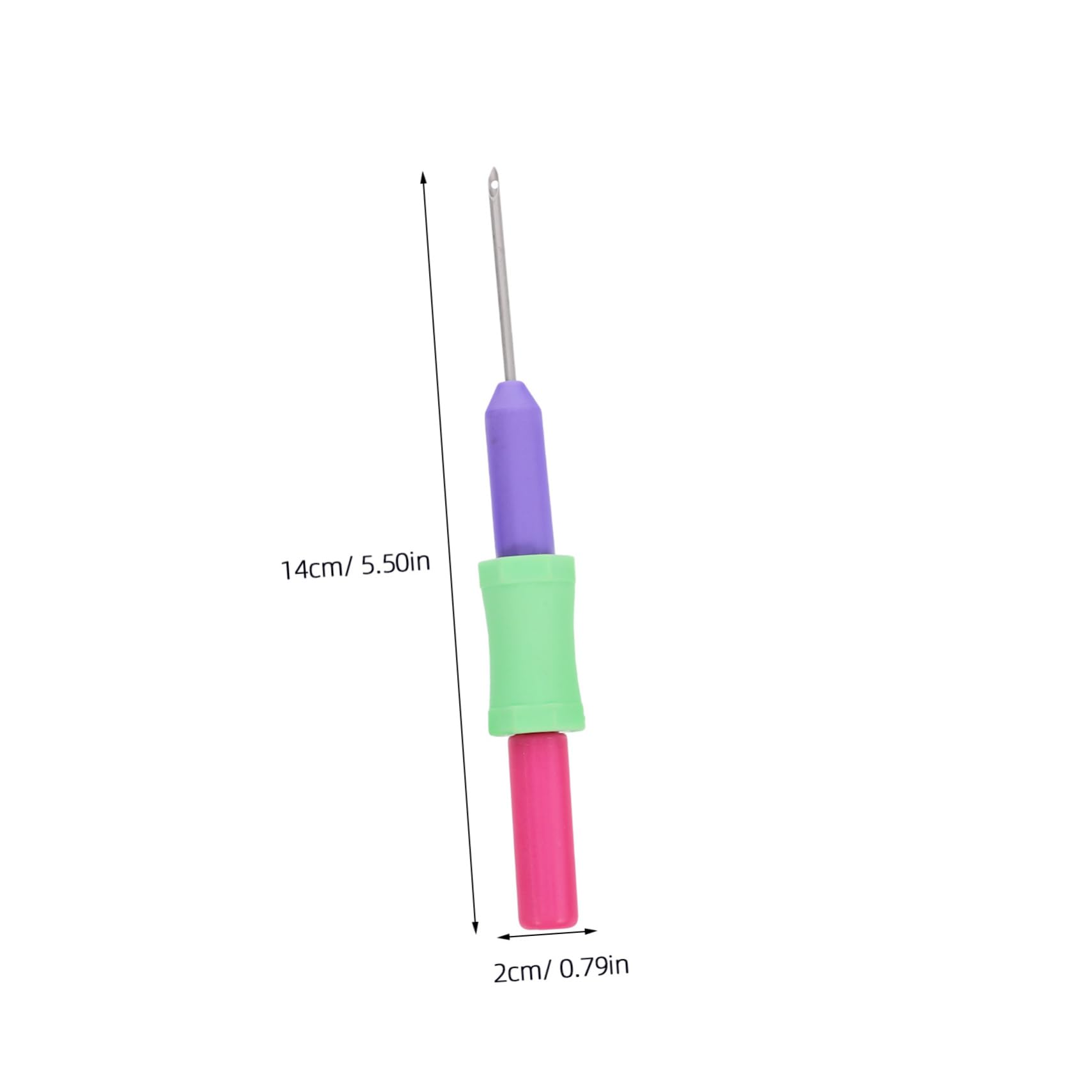 DIYEAH Adjustable Embroidery Punch Needle 3 Color Splicing Kit Perfect for Beginners Easy Handling Durable Material