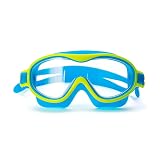 aquazon Wave Junior Kids Schwimmbrille, Schnorchelbrille, Taucherbrille, Tauchmaske für Kinder, von 3-7 Jahren, sehr robust, tolle Passform, Farbe:Gün blau