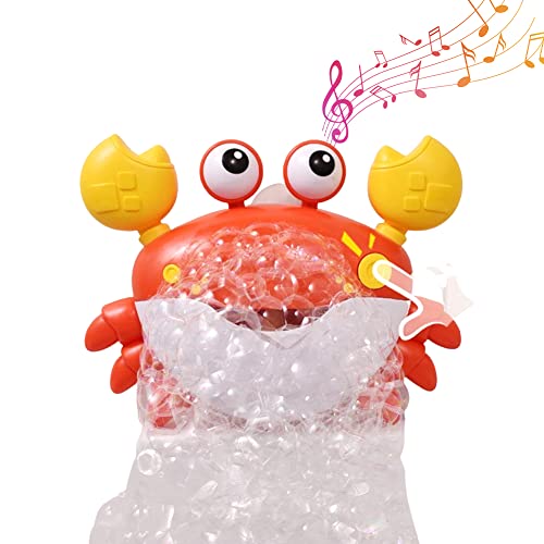 Image of Baby Bath Toys,Crab Bubble Bath Maker Bubble Maker for Bathtub Plays 12 Children’s Songs,Sing-Along Bath Bubble Machine Baby, Toddler Kids Bath Toys Makes Great Gifts for 3 Years Girl Boy