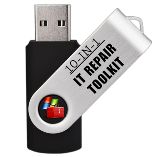 Computer IT Repair | Bootable USB Flash Drive for Windows PCs | Antivirus, Hard Drive & Data File Recovery | Password Reset Tools | Utilities | Drivers | Multi Boot 10 Operating Systems