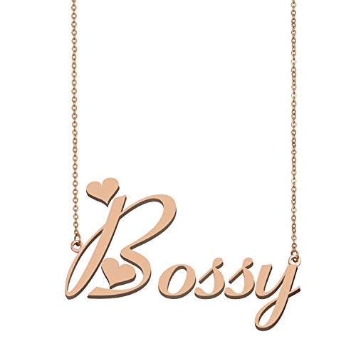 Personalized My Name Necklace Bossy