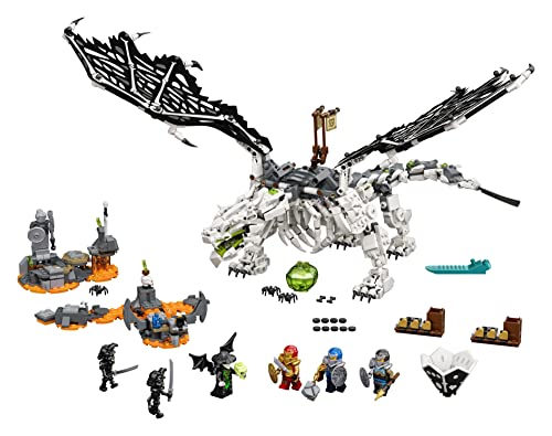 Image of LEGO NINJAGO Kids Skull Sorcerer's Dragon 71721 Building Set (Multicolor) (51 Pieces)