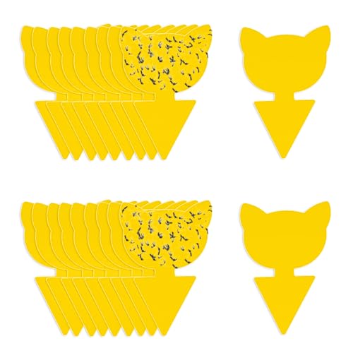 Carbelina Whitefly, Aphid, Thrip Sticky Traps -20 PCS Yellow Bug Catcher