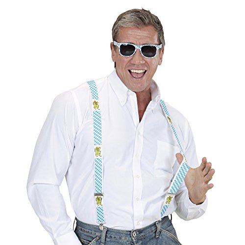 Widmann 7993B Beierse bretels, kostuumaccessoires, accessoire, bierfeest, volksfeest, carnaval, themafeest - Afbeelding 4
