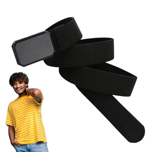 Magnetic Buckle Belt - Elastic Belts for Men | Magnetic Buckle Canvas Belts | Mens Machine Washable Belt | Multipurpose 7