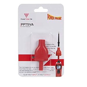 Power Probe PPT5VA 5V-adapter beperkt de uitgangsspanning van het op je 12-24V-batterij aangesloten testapparaat tot 5…