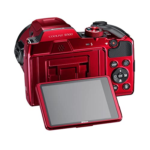 Image of Nikon COOLPIX B500 Digital Camera (Red)