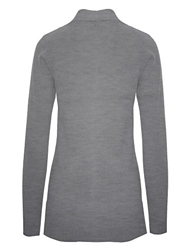 Image of Cielo Women's Solid Basic Open Front Pockets Knit Sweater Cardigan