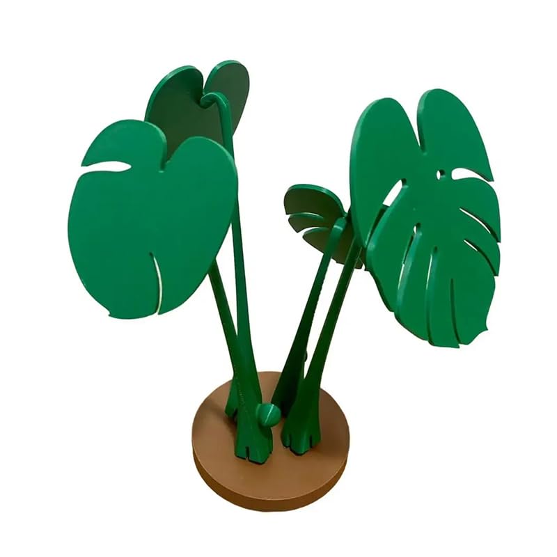 3D Printed Monstera Coaster Set, Magnetic Turtle Leaf Tropical Leaves Coasters, Creative Plant Drink Coasters