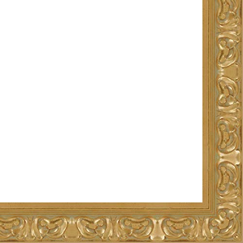 CountryArtHouse Picture Frame Moulding (Wood) 100ft bundle - Ornate Gold Finish - 2.75