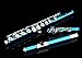 Glory Closed Hole C Flute With Case, Tuning Rod and Cloth, Gloves,Sea Blue