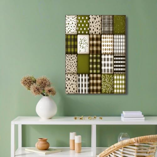 Cuadros lunares retro en lienzo beige de 60x90cm para un salón moderno 2