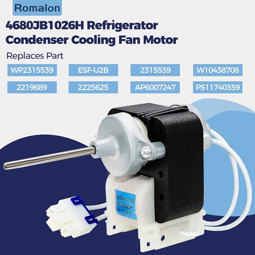 4680JB1026H Refrigerator Condenser Cooling Fan Motor by Appliancemate Fit for L-G Replaces 680JB1026H PS3523107 1330001 AP4440743