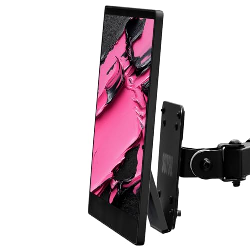 Image of SOTSU SleekView 15.6 inch Portable Monitor & VESA Mount Adapter Combo(Black Pink)