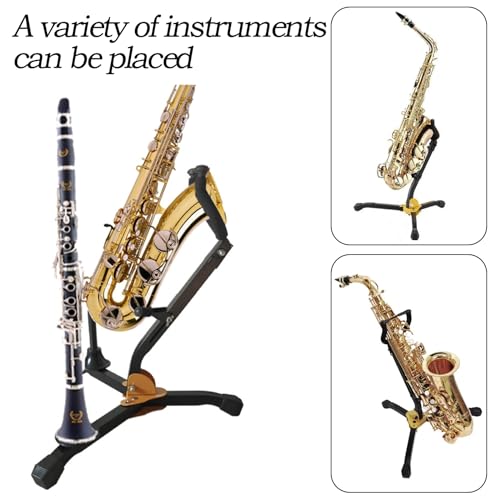 Whelpaw F2401053 Saxophone Stand Sax Holder- Adjustable Height, Secure Grip, Foldable Design, Portable Alto Saxophone Stand Baritone Saxophone Holder thumb #1