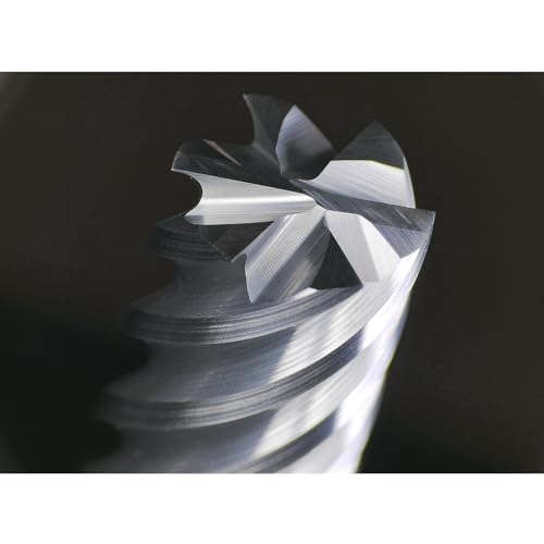 Image of Tools Carbide End Mills,6 Flute Square Milling Cutter,High Helix Angle for High Hardness Steel Finshing Milling Processing - 1 /4 Shank (1 /4-2.5 inch 1PCS)