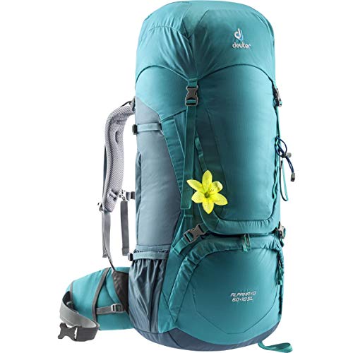Deuter, Mochila Cargueira Alpamayo SL para Trekking, Viagens e Caminhadas Longas, 60+10 Litros, Azul.