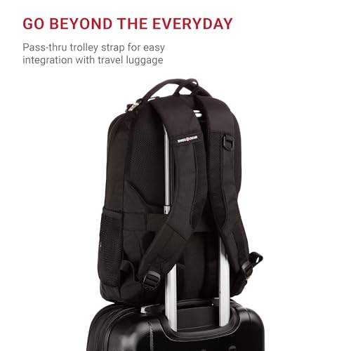 SwissGear Cecil 5505 Laptop Backpack, Black, 18-Inch - Image 5