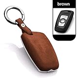 Spezifikationen: Single LIUCHEN@ Autoschlüssel FallLeder Carbon Schlüsseletui Hülle für BMW M E46 E90 E60 E30 E36 E39 F10 F20 F E53 E87 E70 X5 X3 X1 Performance, braun
