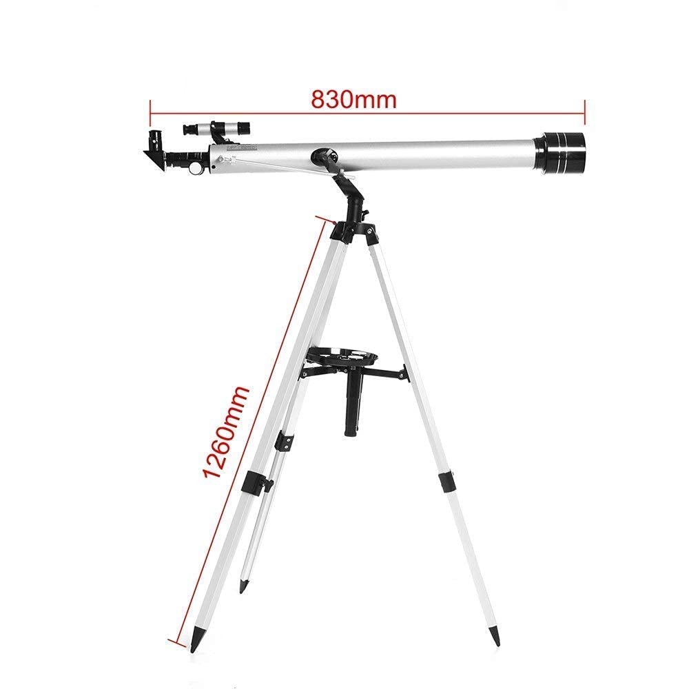 YSJNGF Ultra o dużym powiększeniu 675x astronomiczny refrakcyjny teleskop z powiększeniem do obserwacji kosmicznych obiektów niebieskich HD regulowany