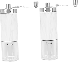 HOMSFOU 2 Pçs Máquina De Café Manual Manivela Moedor De Café Máquinas De Café Para Casa Moedor De Grãos De Café Moedor Seco Acampamento Moinho De Grãos De Café Manual Ferramenta De Grãos