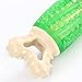 Green Dog Bone Chew Toy - Squeaky Sound Interactive Puppy Teething Toy for Chewing, Playing, and Reducing Boredom