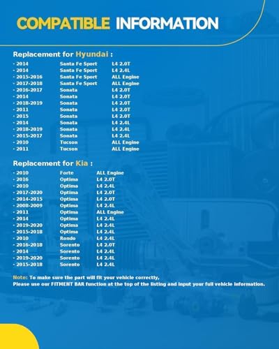 Image of PHILTOP New Starter Motor 6975N Compatible with Hyundai,2011 Sonata 2.0L(to 03 /18 /2011),2014-2019 Sonata 2.0 /2.4L Gas(from 10 /16 /2013),2014-2018 Santa Fe Sport 12V 1.2KW11 Teeth CW 6975N