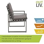 OUTLIV. Sydney Diningsessel Aluminium Anthrazit