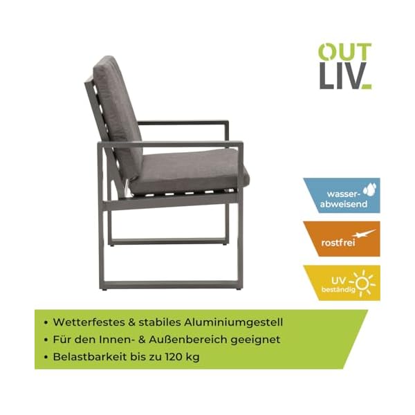 OUTLIV. Sydney Diningsessel Aluminium Anthrazit