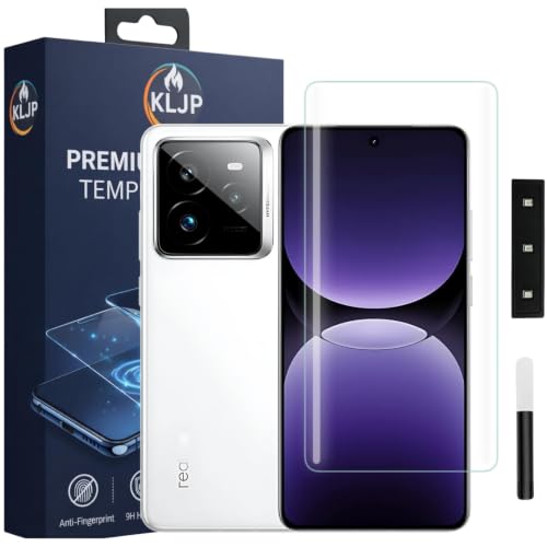 Image of Premium HD+ UV Tempered Glass Screen Protector For Realme GT 7 Pro (Pack of 1) Full Adhesive UV Curved Screen Protector Case Friendly HD Clarity with installation kit