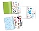 Anziehpuppen Set zum Ausschneiden Anziehpuppe aus Papier Papierpuppen-Spielbuch (4 Puppen und 4 Meerjungfrauen) mit Kleidungsstücken zum Anziehen
