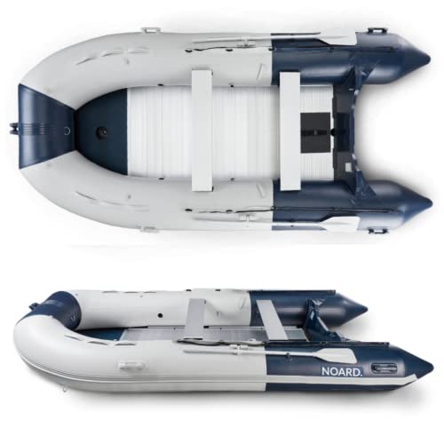 Annexe Pneumatique NOARD avec Plancher Aluminium Bleu/Gris I Taille 360 cm I Léger et Facile à Transporter I Idéale pour Les Sorties en mer et Les...