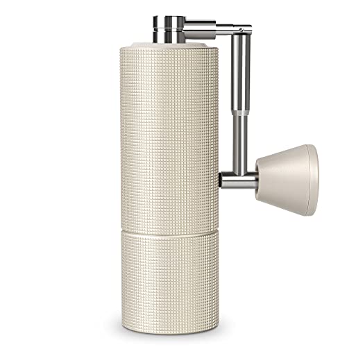Image of TIMEMORE Exclusive - Chestnut C3 PRO Manual Coffee Grinder with Foldable Handle, Conical Burr Coffee Grinder with Adjustable Setting, Stainless Steel Hand Coffee Grinder for Pour Over Coffee - Beige