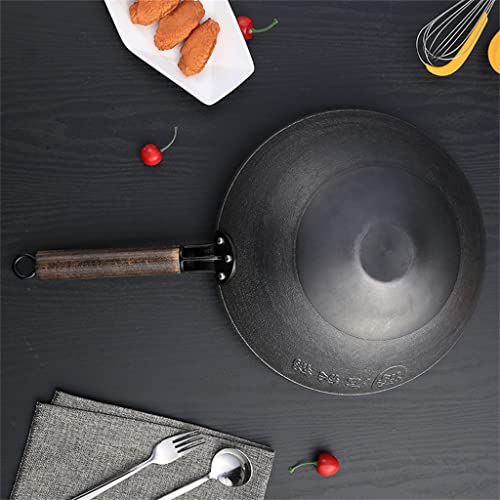 Wok de fondo grueso para cocina con mango desmontable miniatura 7