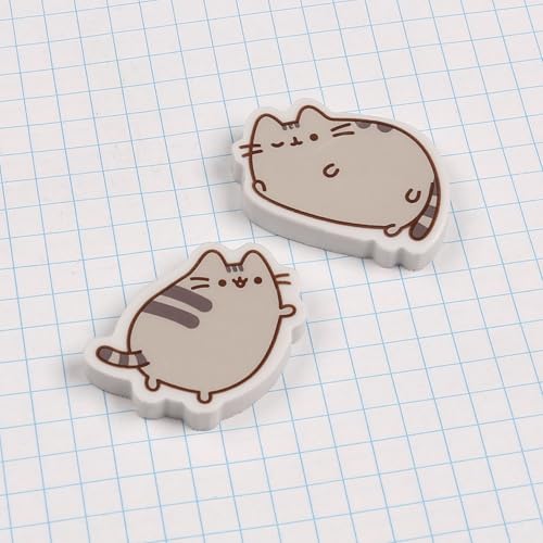 Pusheen Katze Radiergummi Schule, Radiergummis im Etui SATZ 8 Stück (A)