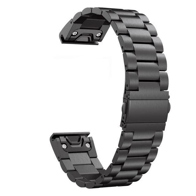 Bracelet acier Garmin Fenix 7 parfait du bureau aux sorties citadines chic