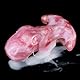 Kutocesy Seltsam Geformter Mundknebel, Silikon Knebel mit Verstellbarem Latex Dildo Ballgag BDSM Fetisch Hinten Sexspielzeug für Adult Paare Role Playing Games (Red)